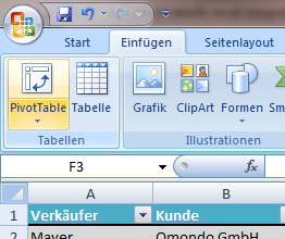 Icon: PivotTable einfügen