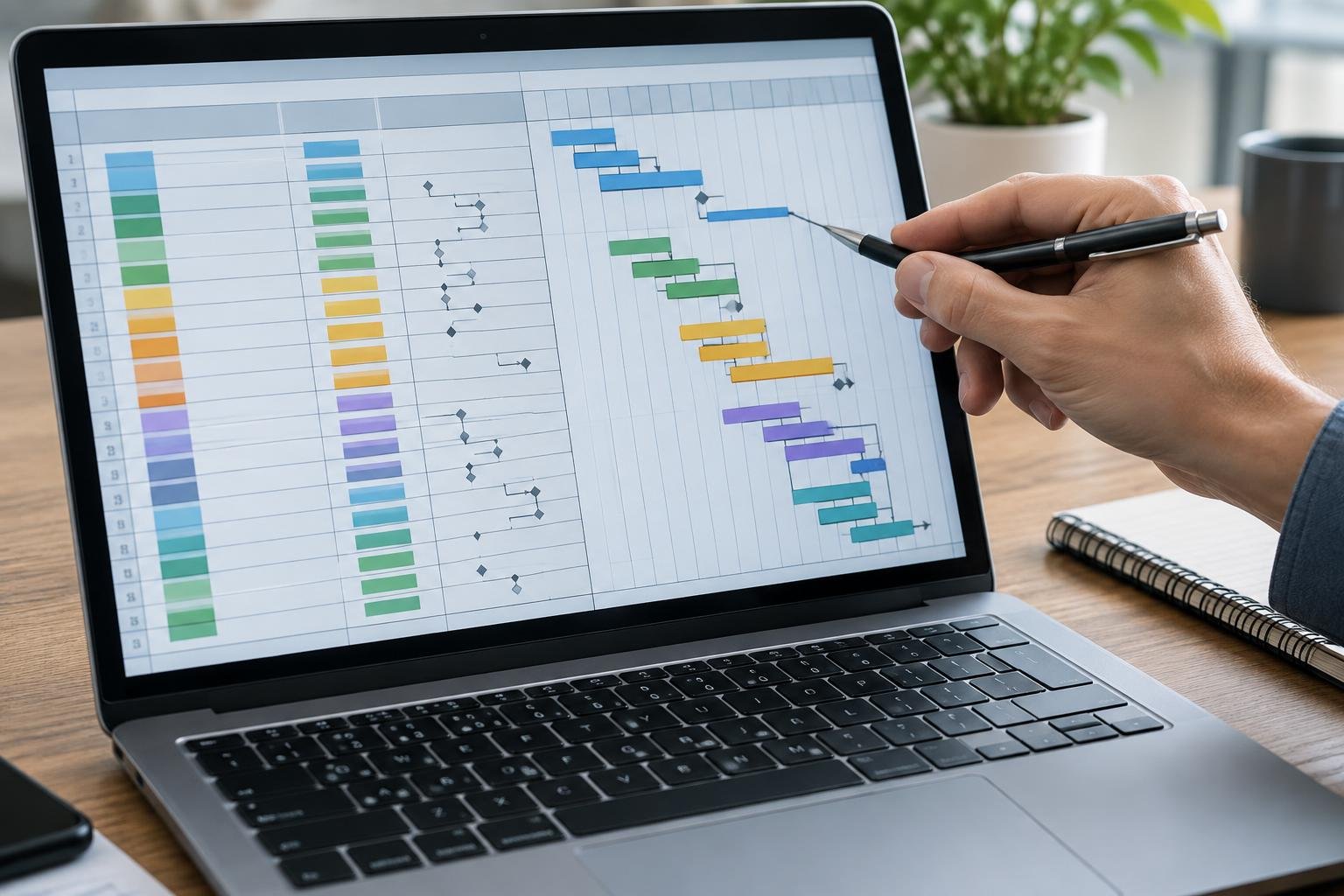 Symbolbild zu Bauzeitenplan erstellen mit Excel-Vorlagen und einfachen Techniken Symbolbild zu Bauzeitenplan erstellen mit Excel-Vorlagen und einfachen Techniken